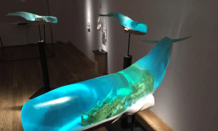 Artist Created Translucent Whale Sculptures. Meaning Behind Them Will Mesmerize You