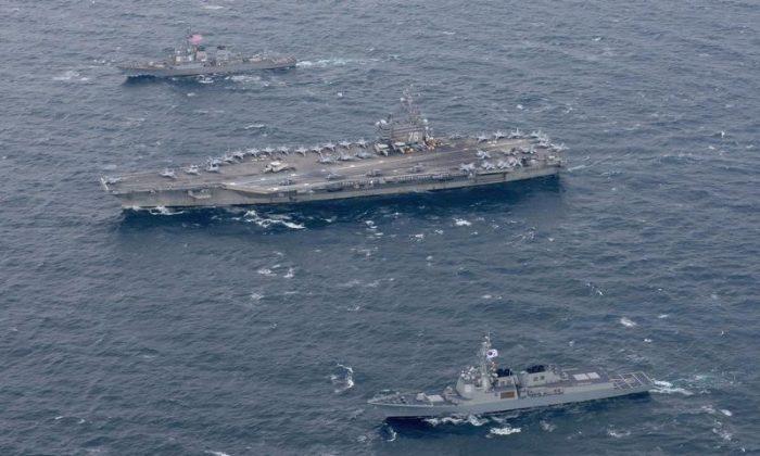 US Carrier Patrols Off Korean Peninsula in Warning to Pyongyang