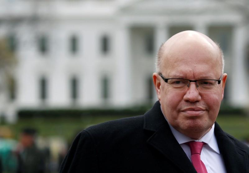 Germany's Economic Minister Peter Altmaier leaves after delivering a statement regarding the Trump Administration's steel and aluminum tariffs, outside of the White House in Washington, U.S., on March 19, 2018. (Leah Millis/Reuters)
