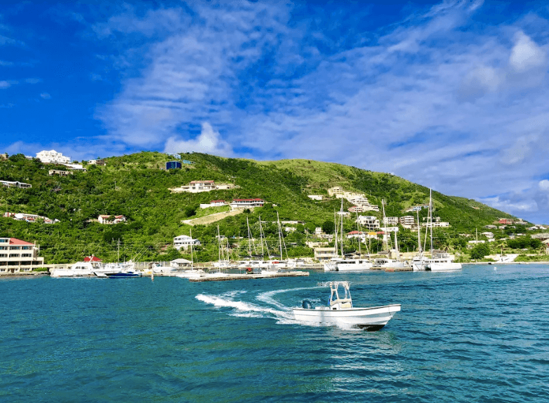 Setting sail for Virgin Gorda from Tortola. (Tim Johnson)