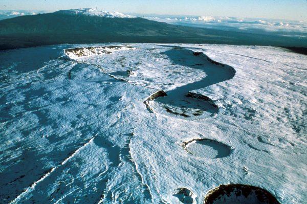 The Mauna Loa volcano on the island of Hawaii is shown in this 1975 handout photo provided by the U.S. Geological Survey, and released to Reuters on June 19, 2014. (U.S. Geological Survey/Handout via Reuters)