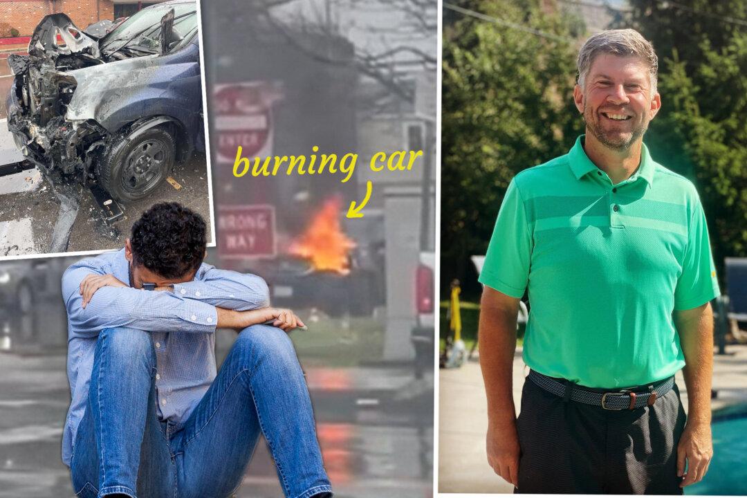Struggling Immigrant Cries Seeing His Family’s Only Car on Fire, Then a Kind American Steps In