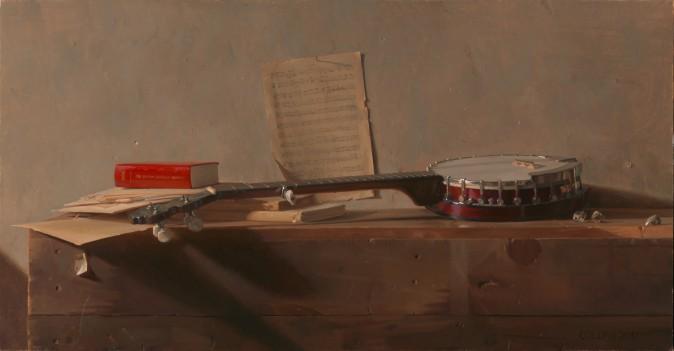 "Banjo," 2012, by Jacob Collins. Oil on canvas, 26 inches by 50 inches. (Courtesy of Jacob Collins)