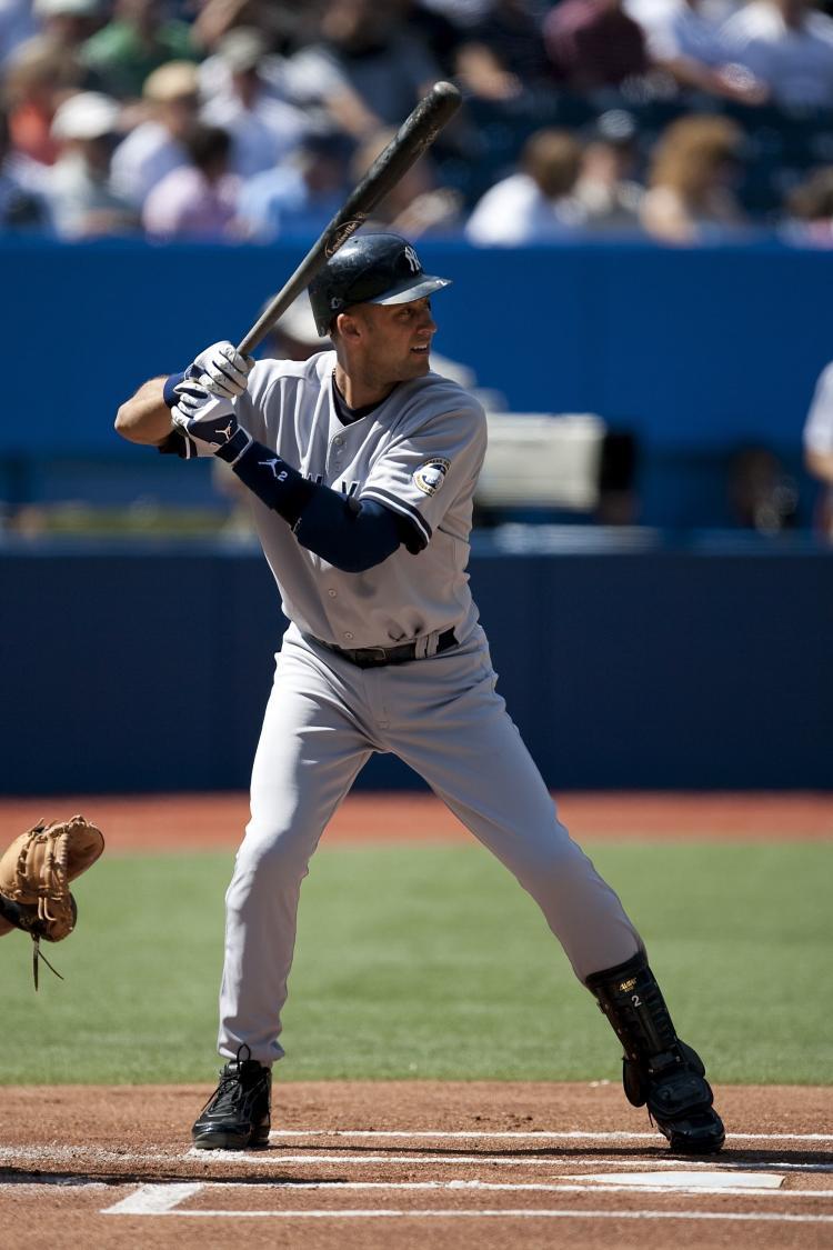 <a><img src="https://www.theepochtimes.com/assets/uploads/2015/09/Jeter.jpg" alt="Derek Jeter of the New York Yankees at the plate during the game against the Toronto Blue Jays on September 6, 2009 at the Rogers Centre in Toronto, Canada. A brawl broke out a the Yankees/Blue Jays game on Wednesday as Jorge Posada jostled Jesse Carlson. (Paul Giamou/Getty Images)" title="Derek Jeter of the New York Yankees at the plate during the game against the Toronto Blue Jays on September 6, 2009 at the Rogers Centre in Toronto, Canada. A brawl broke out a the Yankees/Blue Jays game on Wednesday as Jorge Posada jostled Jesse Carlson. (Paul Giamou/Getty Images)" width="320" class="size-medium wp-image-1826223"/></a>