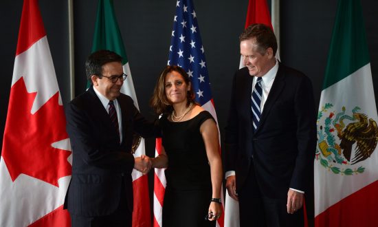 Nafta Renegotiations Make Progress On Small Business E Commerce Canada S Minister Of Foreign Affairs Chrystia Freeland Meets For A Press Conference With Mexico Secretary