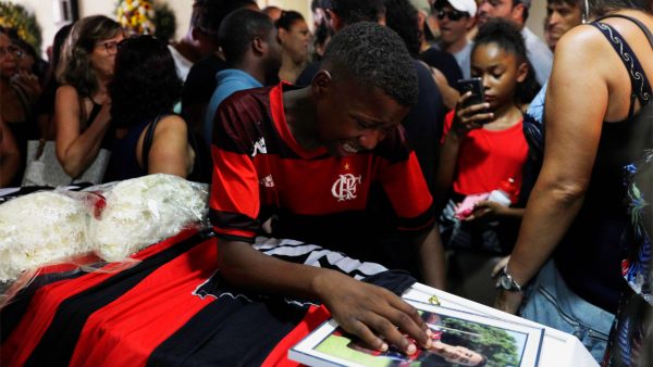 fire at Flamengo soccer club